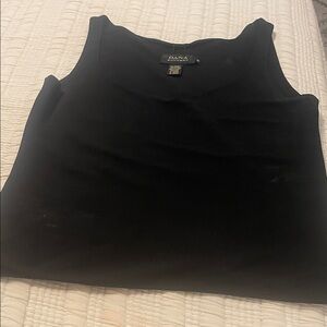 Dana Buchman Elegant Black Tank Top